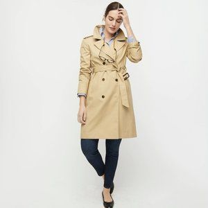 J. Crew 2011 Icon Trench, Vintage Khaki, Size 8